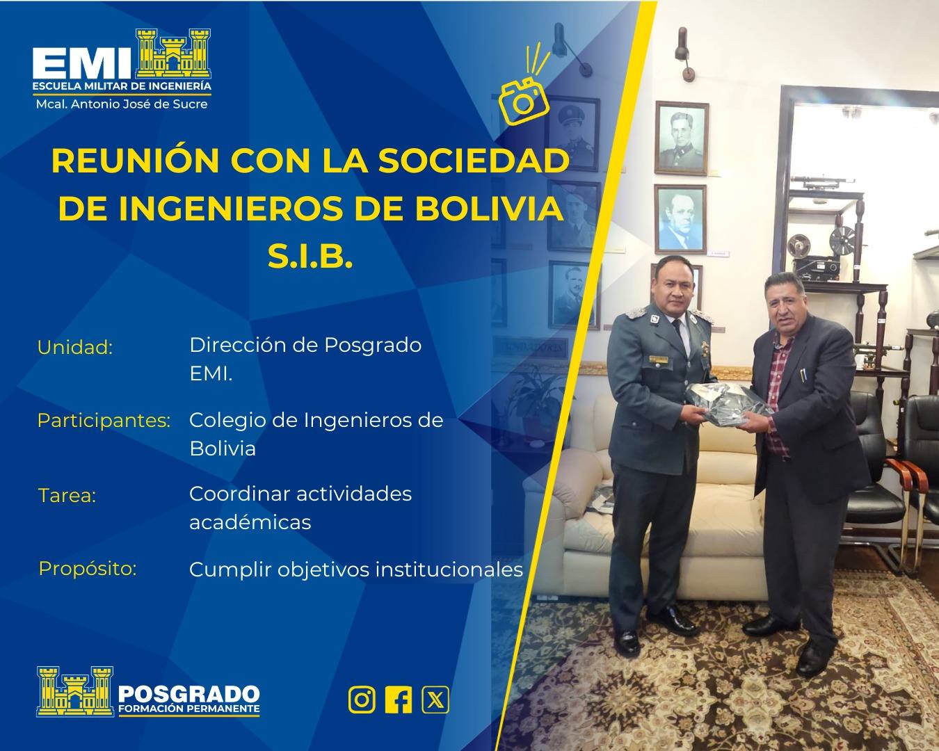 Reunión con la Sociedad de Ingenieros de Bolivia S.I.B.